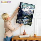 Mount Rainier National Park, National Parks Wall Poster