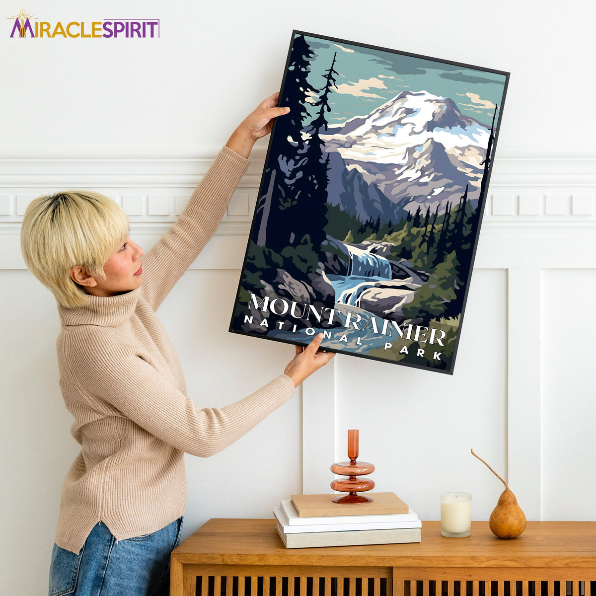 Mount Rainier National Park, National Parks Wall Poster