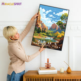 Zion national park, National Parks Wall Poster
