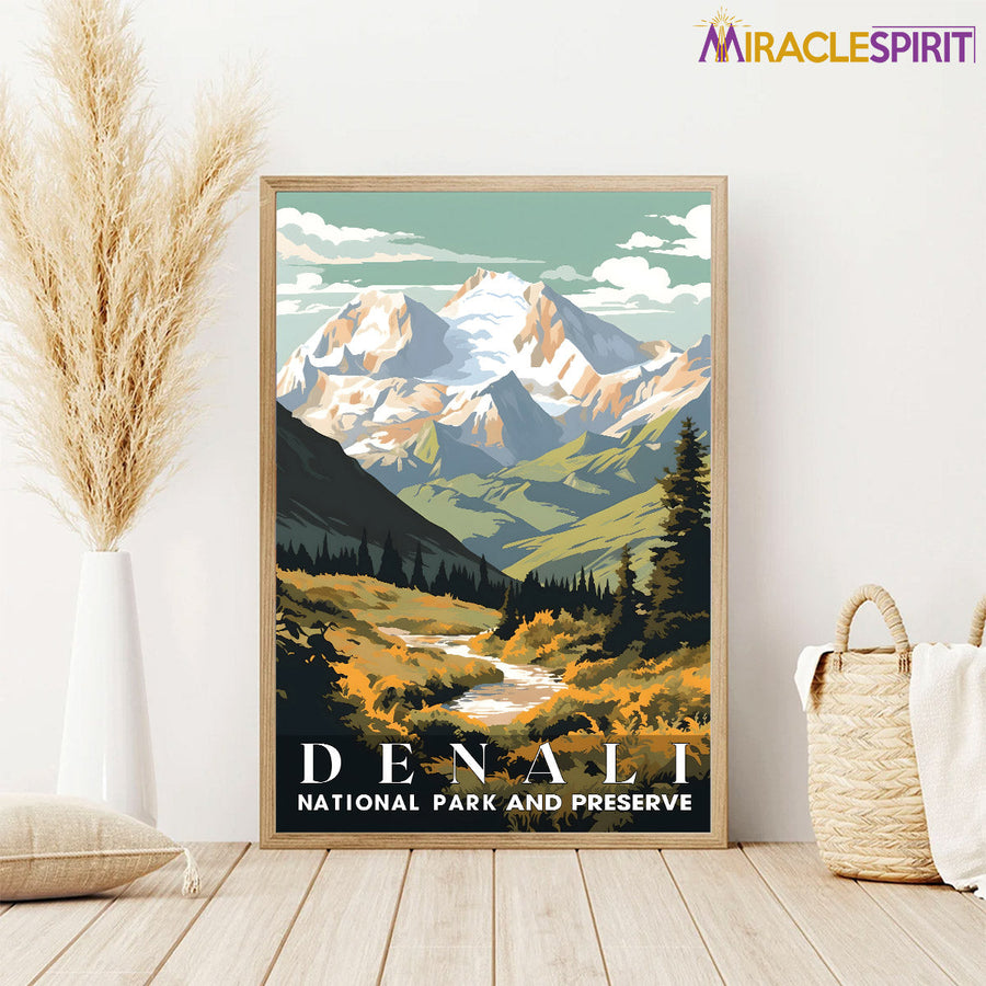 Denali National Park, National Parks Wall Poster