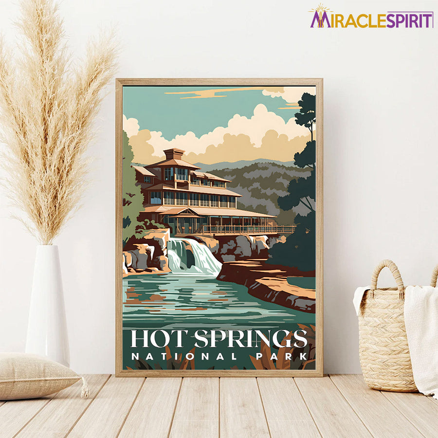 Hot Springs National Park, National Parks Wall Poster