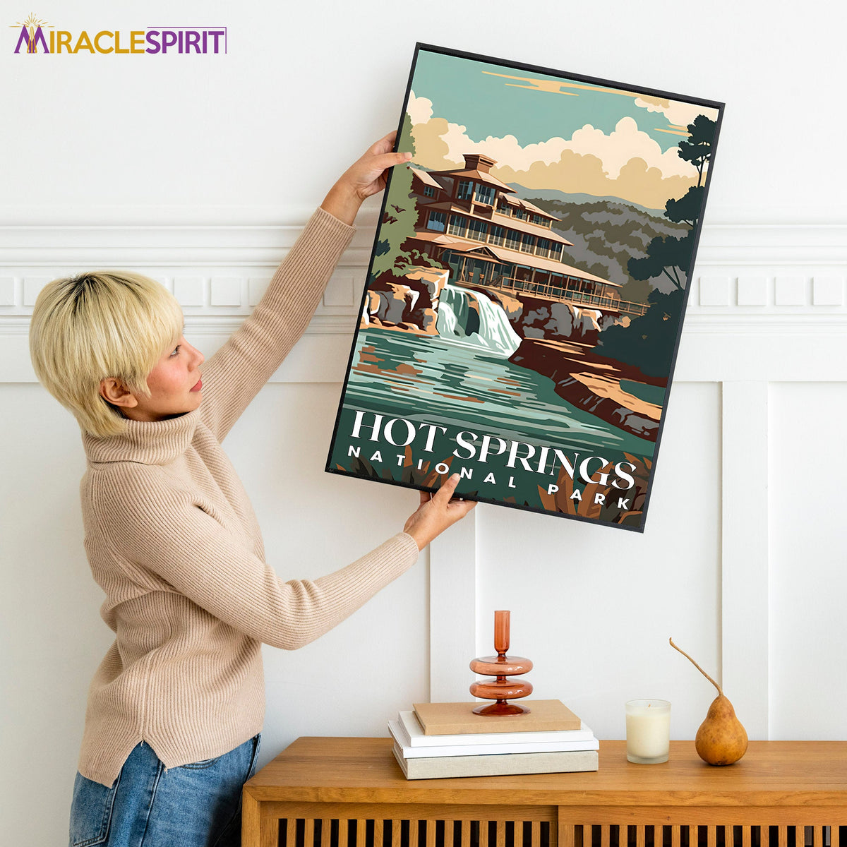 Hot Springs National Park, National Parks Wall Poster