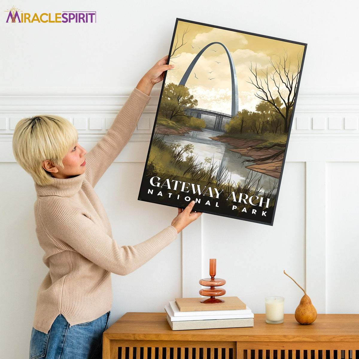 Gateway Arch National Park, National Parks Wall Poster