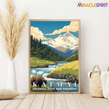 Katmai National Park  Preserve, National Parks Wall Poster