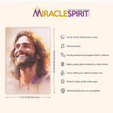 Laughing Christ, Christ's Smile, Jesus Portrait, Picture of Jesus Laughing