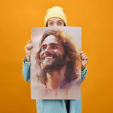 Laughing Christ, Christ's Smile, Jesus Portrait, Picture of Jesus Laughing