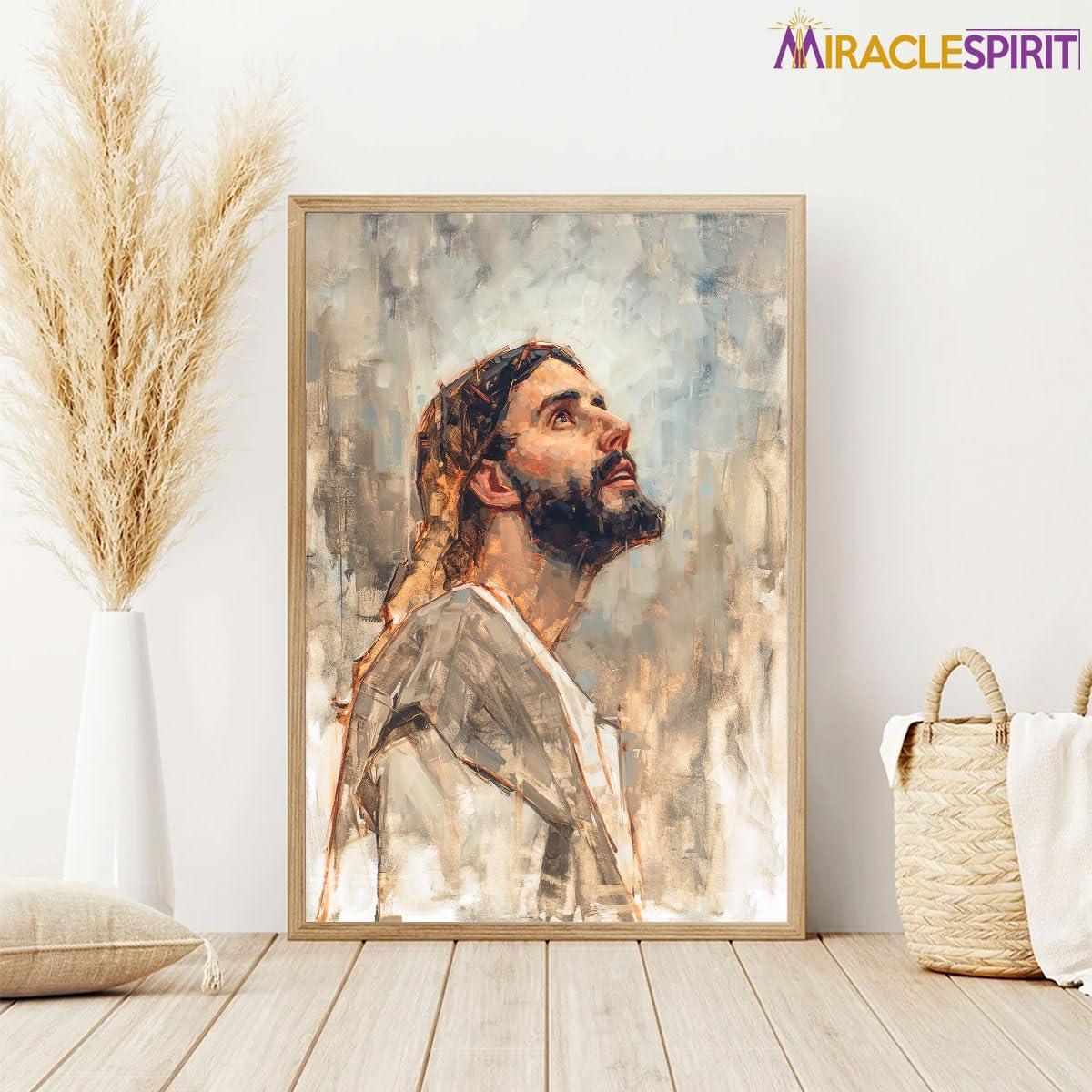 Jesus Wall Art Poster, Jesus Portrait Painting, Jesus Christ Wall Art (4)
