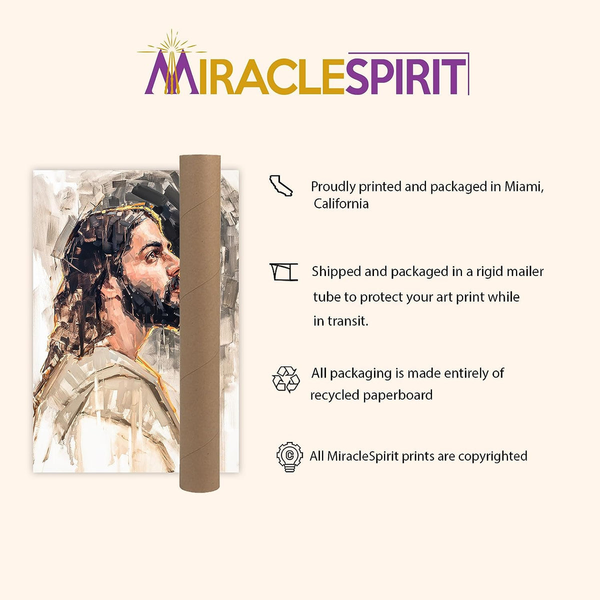 Jesus Wall Art Poster, Jesus Portrait Painting, Jesus Christ Wall Art (1)