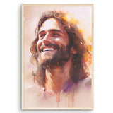 Laughing Christ, Christ's Smile, Jesus Portrait, Picture of Jesus Laughing