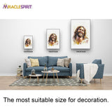 Christ's Smile, Jesus Portrait, Laughing Christ, Picture of Jesus Laughing