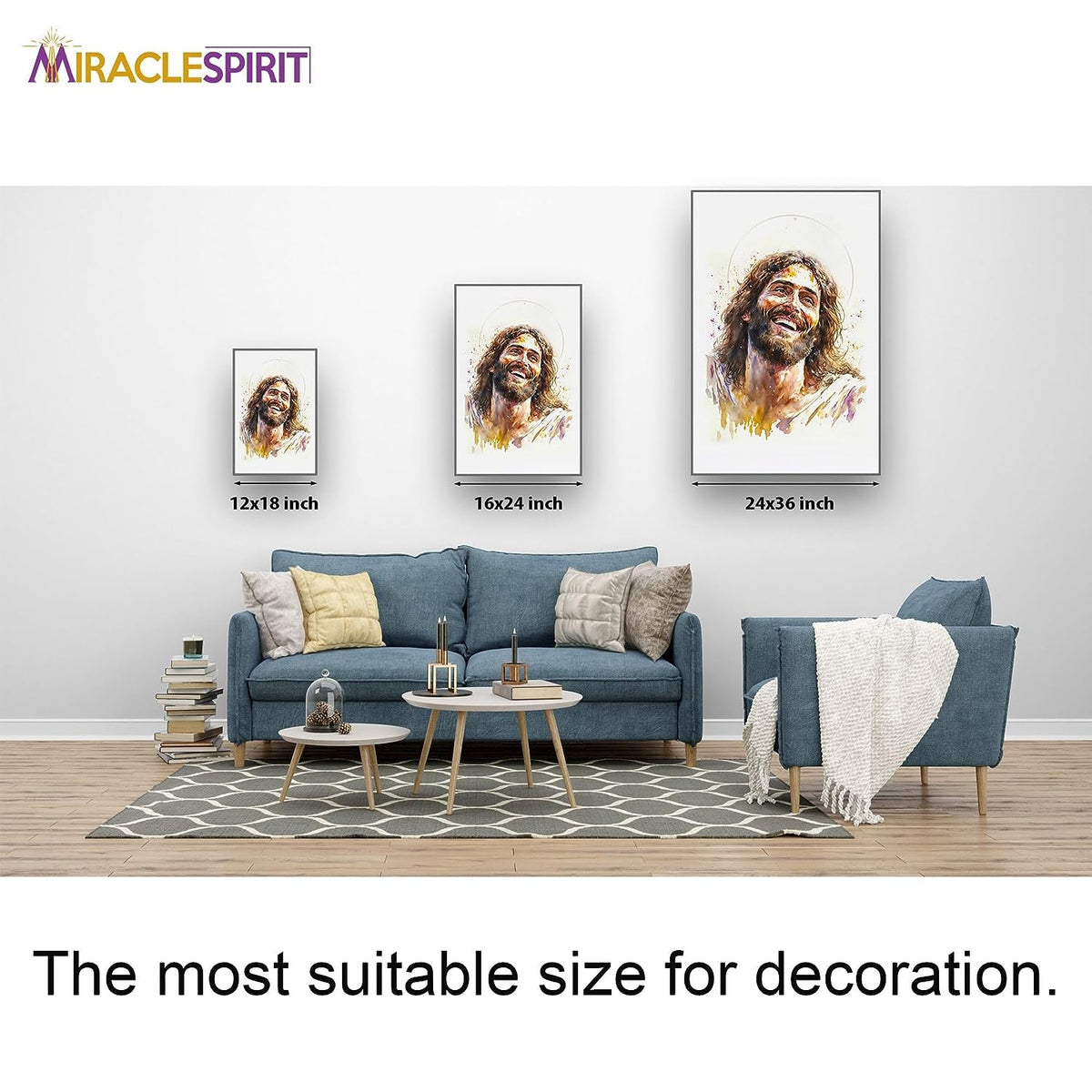 Christ's Smile, Jesus Portrait, Laughing Christ, Picture of Jesus Laughing