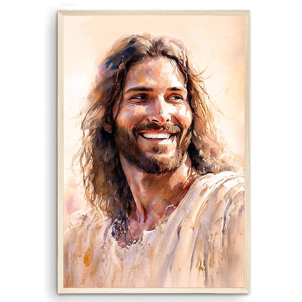 Jesus Portrait, Laughing Christ, Christ's Smile, Picture of Jesus Laughing