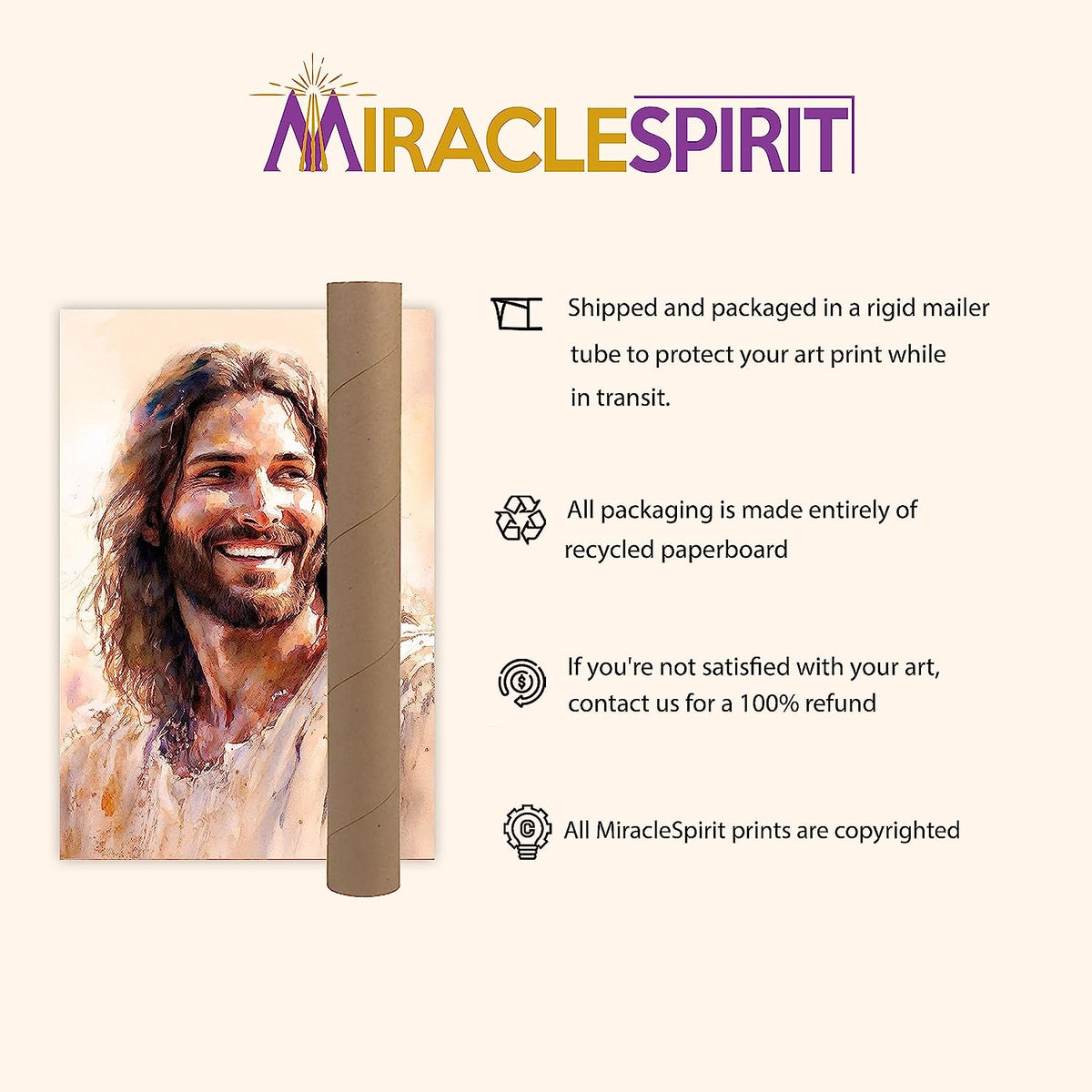 Jesus Portrait, Laughing Christ, Christ's Smile, Picture of Jesus Laughing
