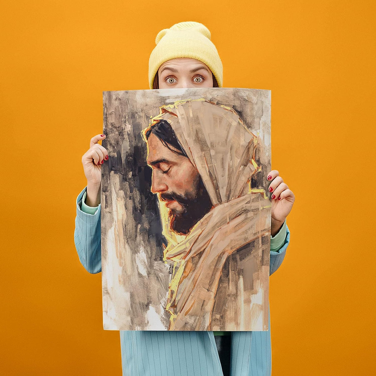 Jesus Wall Art Poster, Jesus Portrait Painting, Jesus Christ Wall Art (3)