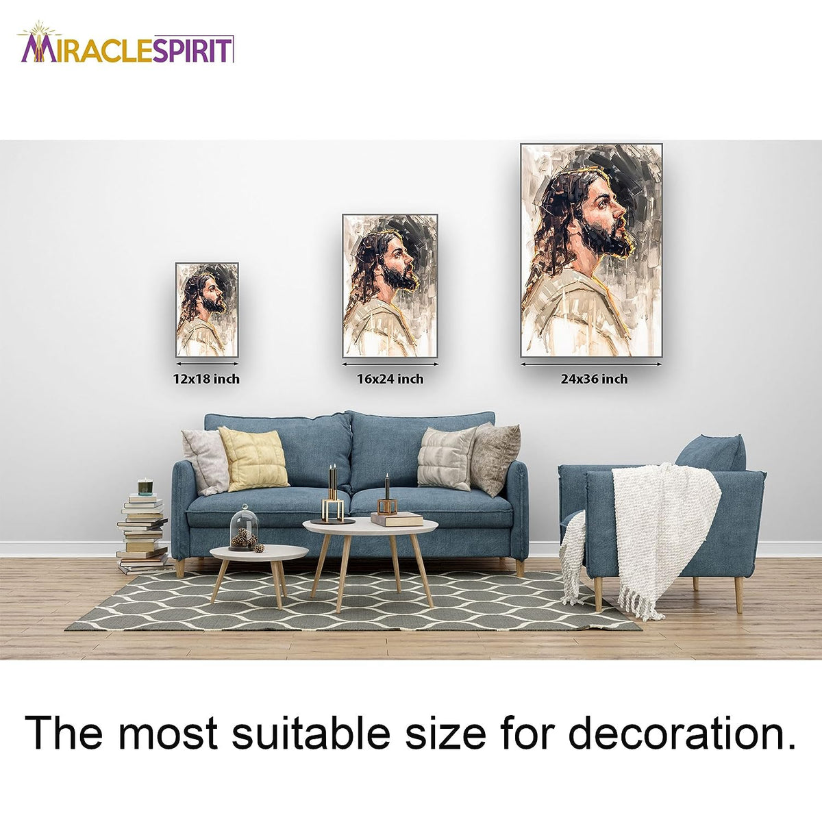 Jesus Wall Art Poster, Jesus Portrait Painting, Jesus Christ Wall Art (1)
