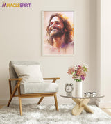 Laughing Christ, Christ's Smile, Jesus Portrait, Picture of Jesus Laughing