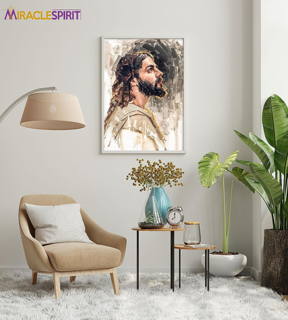 Jesus Wall Art Poster, Jesus Portrait Painting, Jesus Christ Wall Art (1)