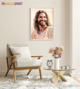 Jesus Portrait, Laughing Christ, Christ's Smile, Picture of Jesus Laughing