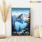 Crater Lake National Park, National Parks Wall Poster