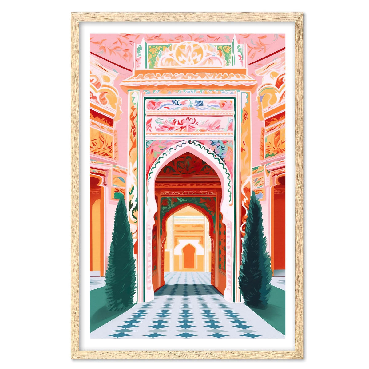 Patrika Gate Art Print, Travel Print, Travel Poster, Travel Gift, Housewarming Gift (UNFRAMED)