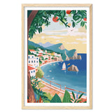 Capri Italy Art Print, Travel Print, Travel Poster, Travel Gift, Housewarming Gift (UNFRAMED)