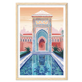 Marrakech Art Print, Travel Print, Travel Poster, Travel Gift, Housewarming Gift (UNFRAMED)