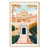 Amber Palace Jaipur Art Print, Travel Print, Travel Poster, Travel Gift, Housewarming Gift (UNFRAMED)