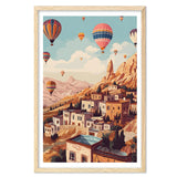 Cappadocia Art Print, Travel Print, Travel Poster, Travel Gift, Housewarming Gift (UNFRAMED)
