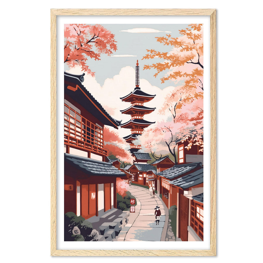 Kyoto Art Print, Travel Print, Travel Poster, Travel Gift, Housewarming Gift (UNFRAMED)
