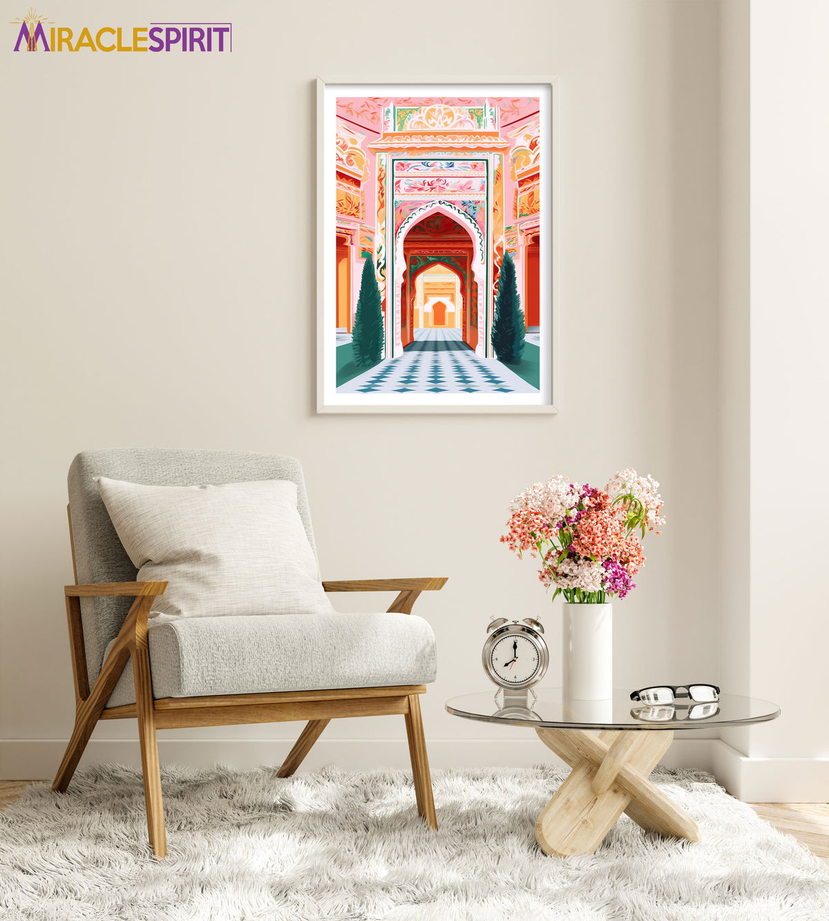 Patrika Gate Art Print, Travel Print, Travel Poster, Travel Gift, Housewarming Gift (UNFRAMED)