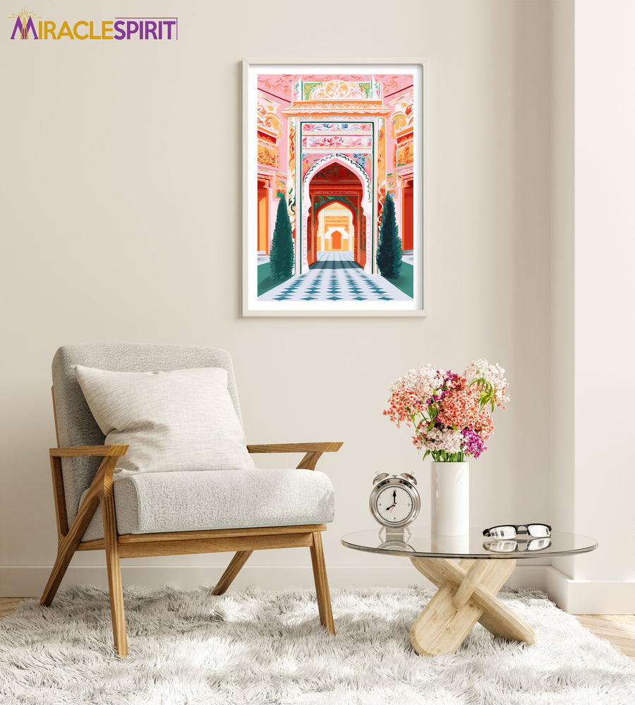 Patrika Gate Art Print, Travel Print, Travel Poster, Travel Gift, Housewarming Gift (UNFRAMED)