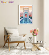 Marrakech Art Print, Travel Print, Travel Poster, Travel Gift, Housewarming Gift (UNFRAMED)