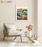 Tuscany Art Print, Travel Print, Travel Poster, Travel Gift, Housewarming Gift (UNFRAMED)