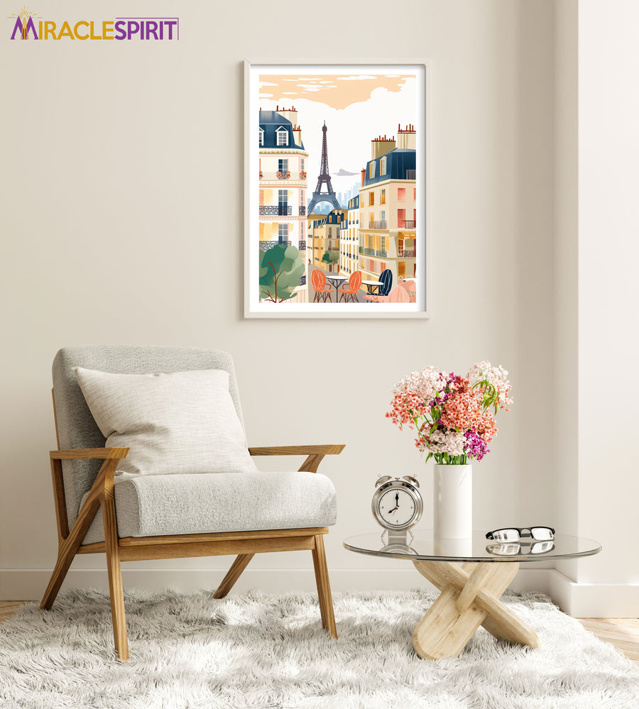 Paris Art Print, Travel Print, Travel Poster, Travel Gift, Housewarming Gift (UNFRAMED)