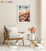 Cappadocia Art Print, Travel Print, Travel Poster, Travel Gift, Housewarming Gift (UNFRAMED)