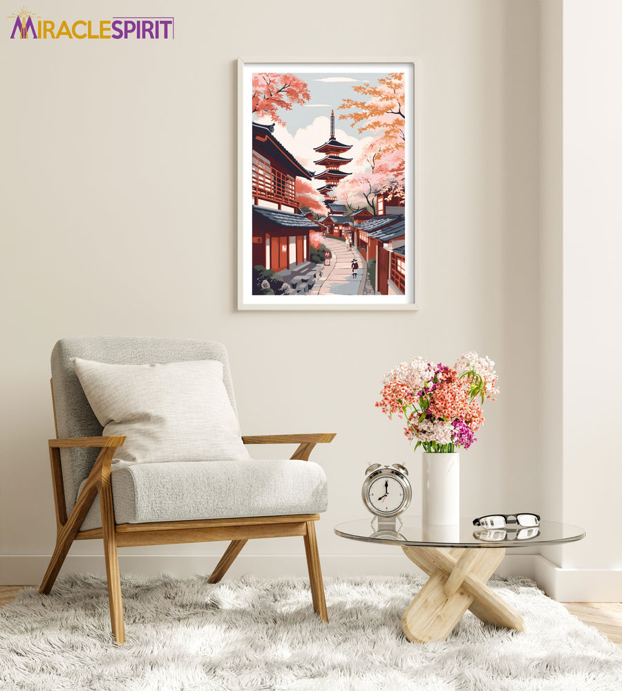 Kyoto Art Print, Travel Print, Travel Poster, Travel Gift, Housewarming Gift (UNFRAMED)