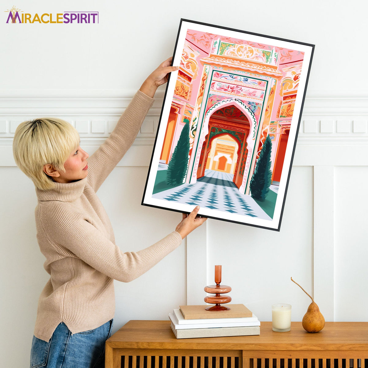 Patrika Gate Art Print, Travel Print, Travel Poster, Travel Gift, Housewarming Gift (UNFRAMED)