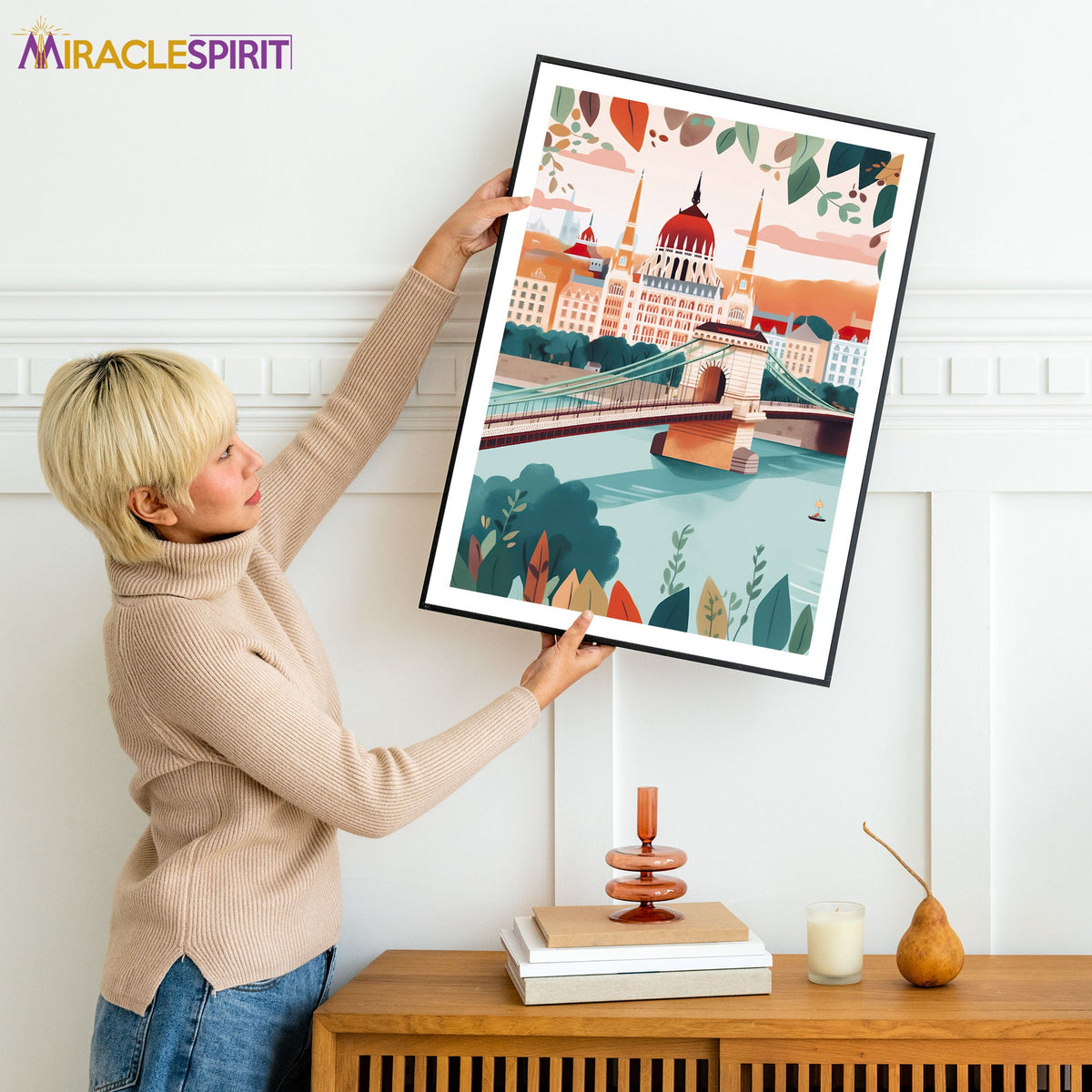 Budapest Art Print, Travel Print, Travel Poster, Travel Gift, Housewarming Gift (UNFRAMED)