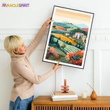 Tuscany Art Print, Travel Print, Travel Poster, Travel Gift, Housewarming Gift (UNFRAMED)