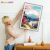 Mount Fuji Art Print, Travel Print, Travel Poster, Travel Gift, Housewarming Gift (UNFRAMED)