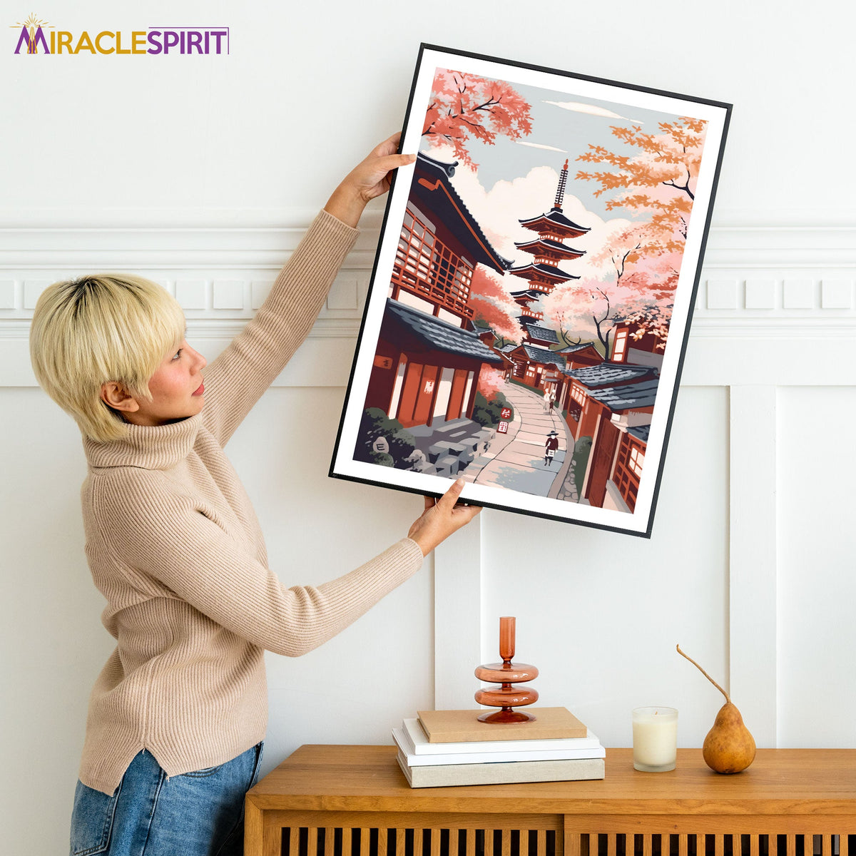 Kyoto Art Print, Travel Print, Travel Poster, Travel Gift, Housewarming Gift (UNFRAMED)
