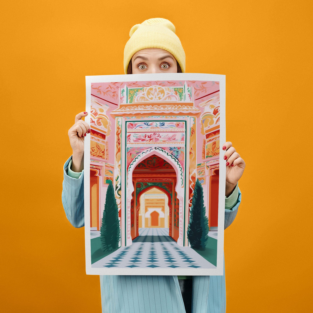 Patrika Gate Art Print, Travel Print, Travel Poster, Travel Gift, Housewarming Gift (UNFRAMED)
