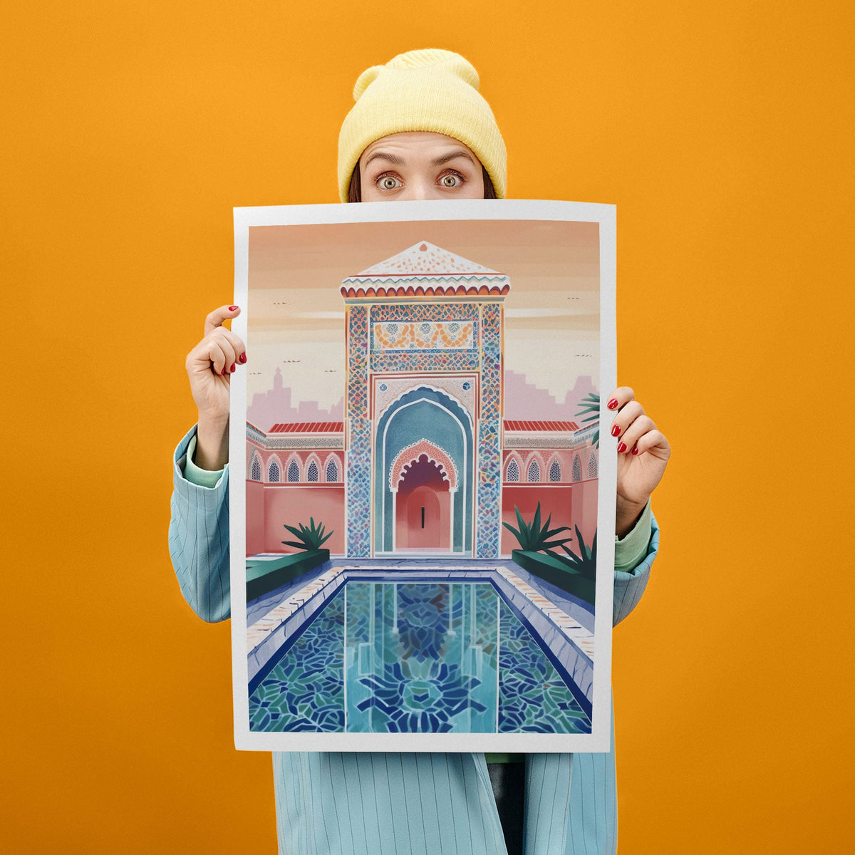 Marrakech Art Print, Travel Print, Travel Poster, Travel Gift, Housewarming Gift (UNFRAMED)