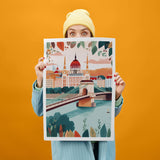 Budapest Art Print, Travel Print, Travel Poster, Travel Gift, Housewarming Gift (UNFRAMED)