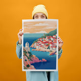 Dubrovnik Art Print, Travel Print, Travel Poster, Travel Gift, Housewarming Gift (UNFRAMED)