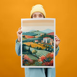Tuscany Art Print, Travel Print, Travel Poster, Travel Gift, Housewarming Gift (UNFRAMED)