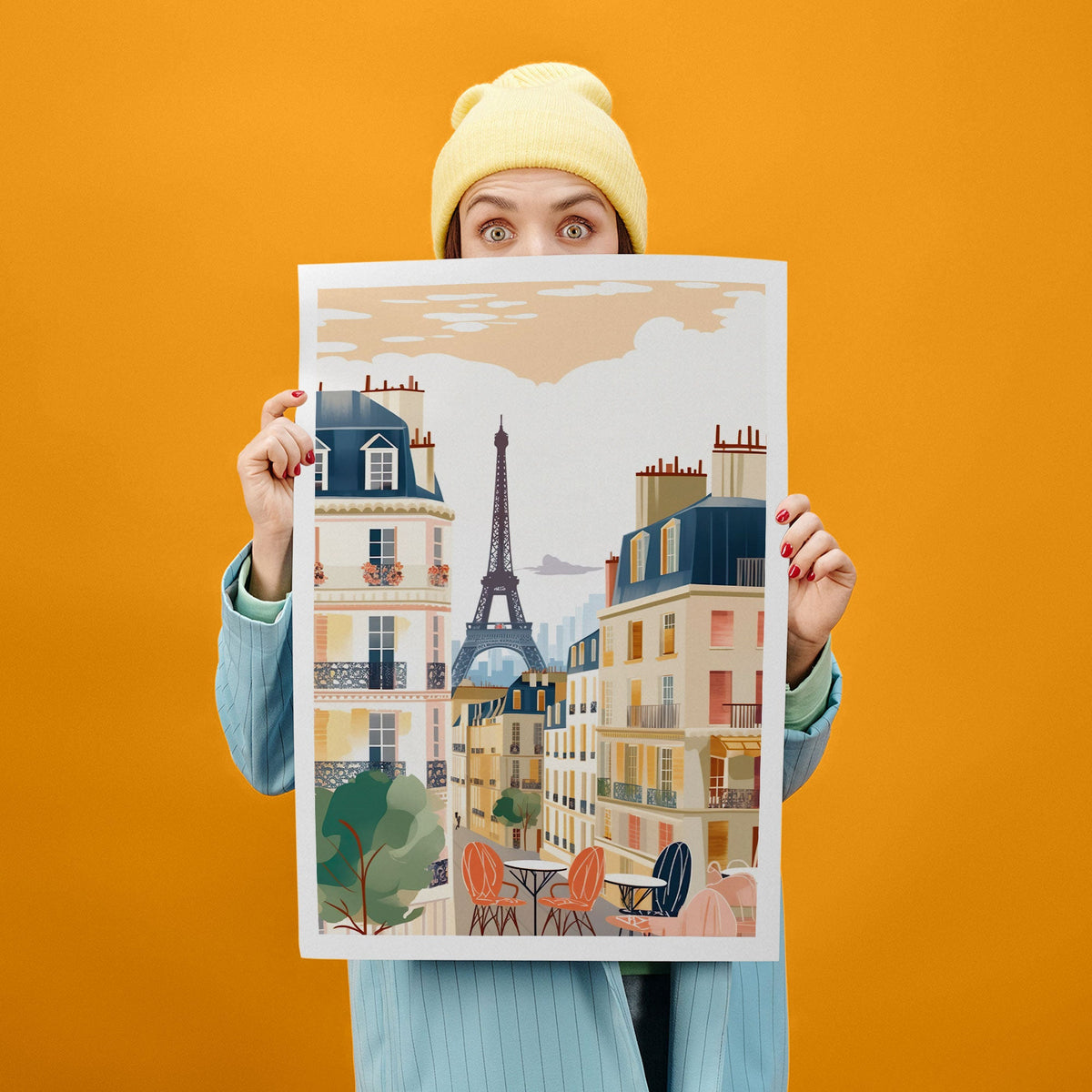Paris Art Print, Travel Print, Travel Poster, Travel Gift, Housewarming Gift (UNFRAMED)