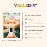 Amber Palace Jaipur Art Print, Travel Print, Travel Poster, Travel Gift, Housewarming Gift (UNFRAMED)