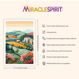 Tuscany Art Print, Travel Print, Travel Poster, Travel Gift, Housewarming Gift (UNFRAMED)