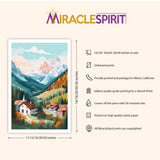 Swiss Alps Art Print, Travel Print, Travel Poster, Travel Gift, Housewarming Gift (UNFRAMED)